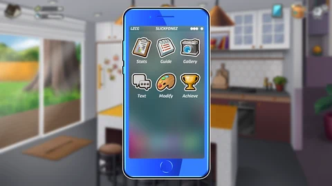The kitchen and in-game phone